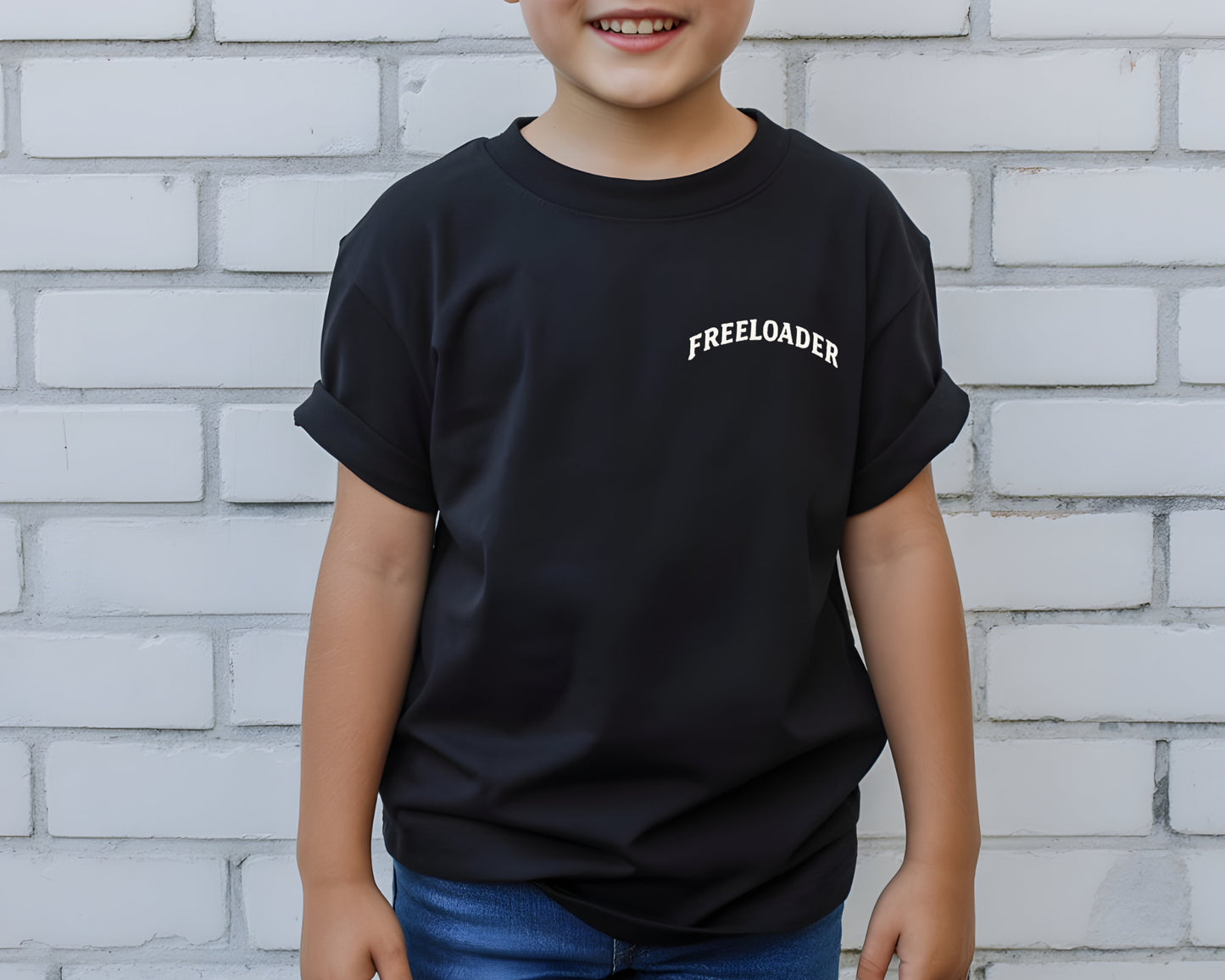 “Freeloader” Kids Tee – Cute. Demanding. Rent-Free.-SQ3827535