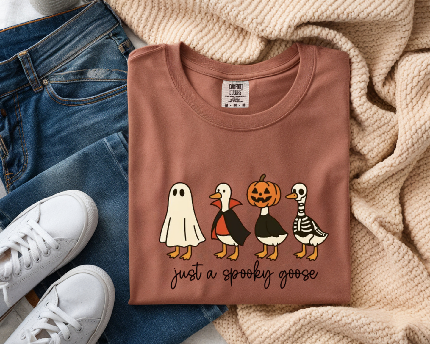 “Just a Spooky Goose.” 🦢👻🎃 - Tee