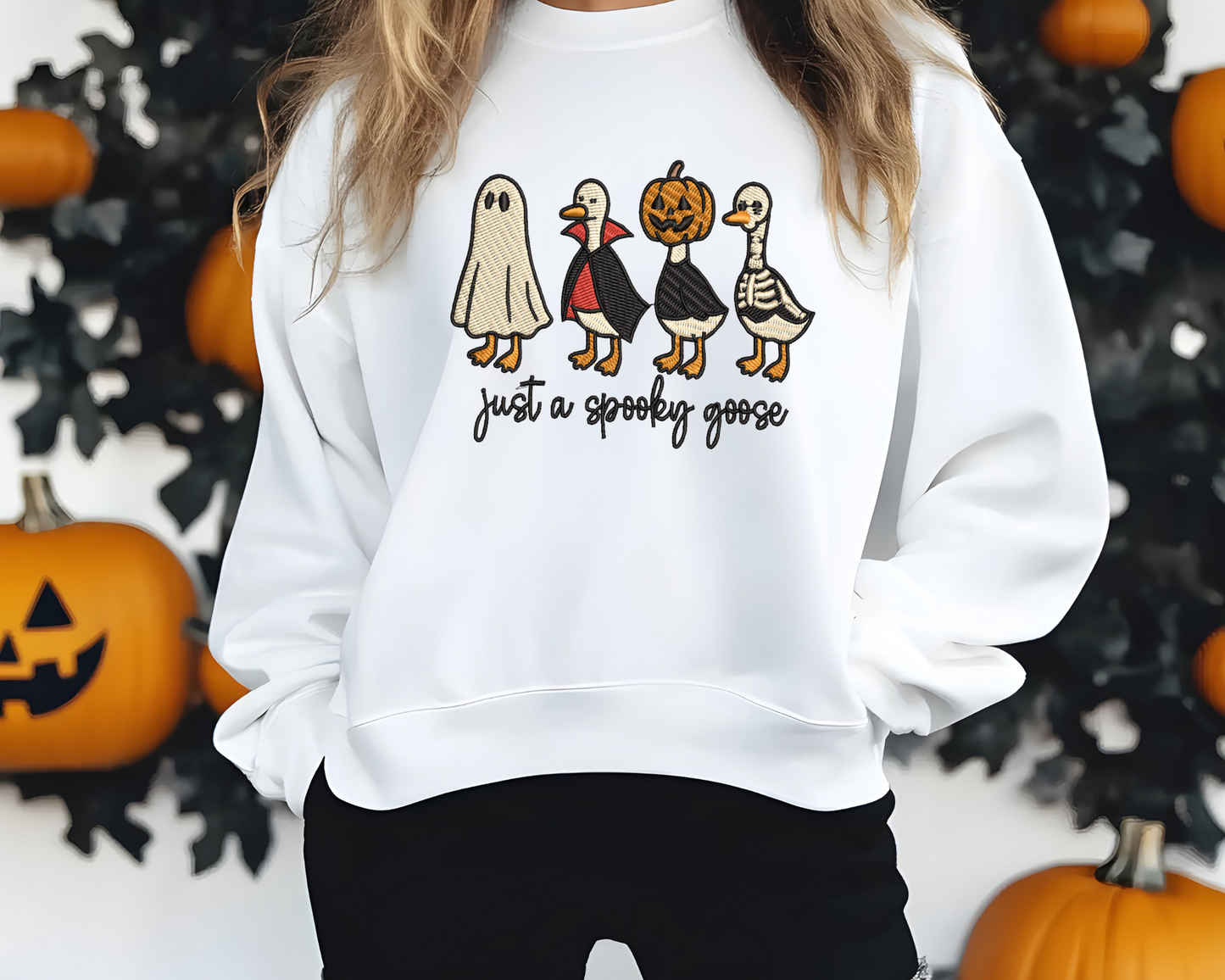 “Just a Spooky Goose.” 🦢👻🎃 - Crewneck
