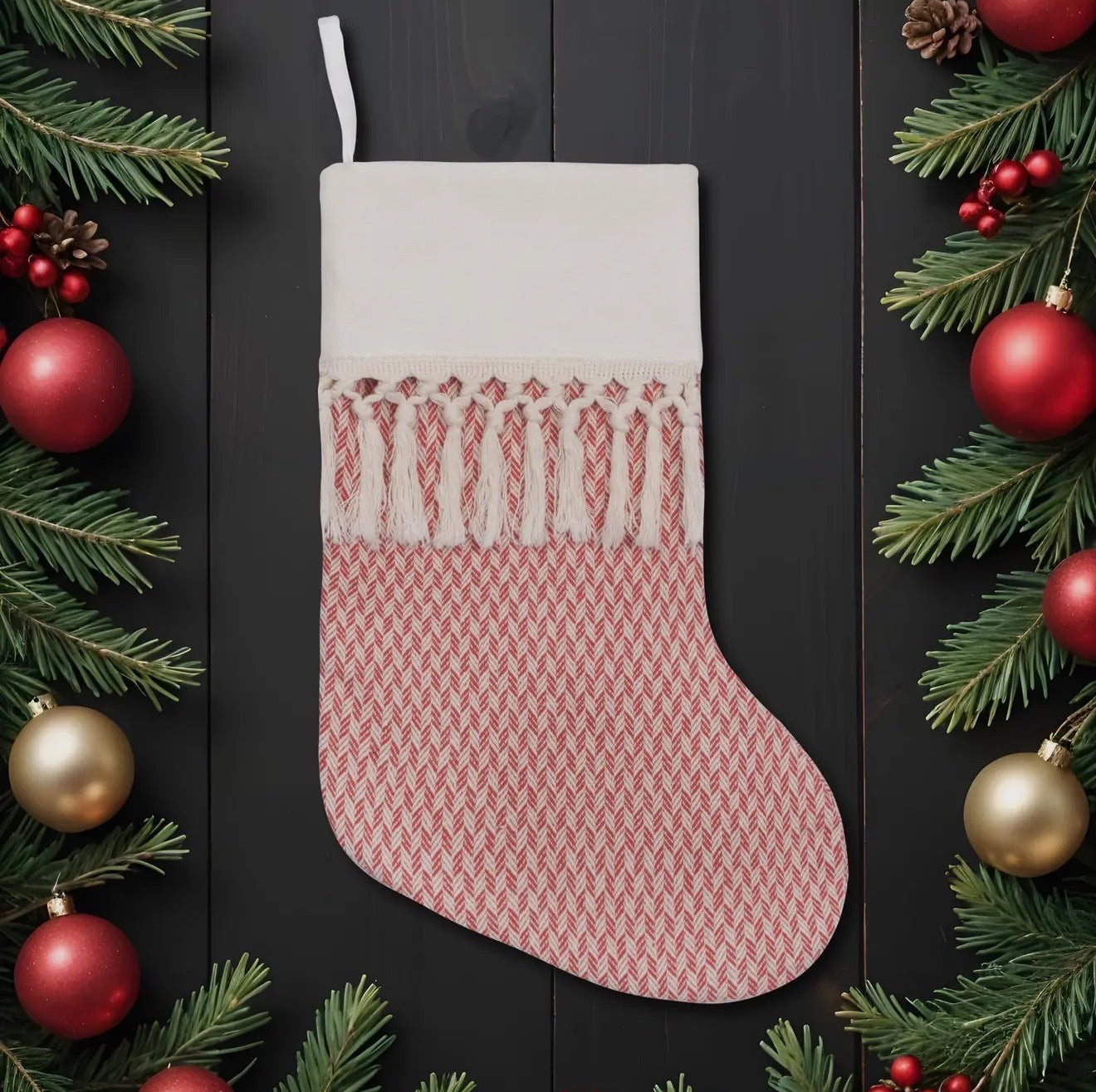 “Santa, This One’s Mine” - Embroidered Stocking