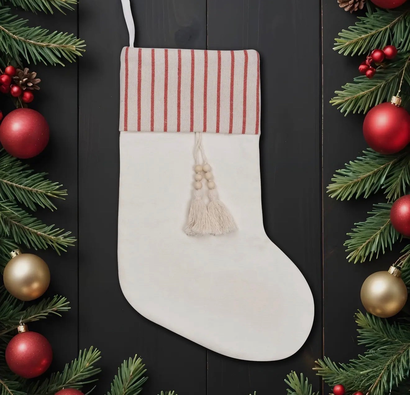 “Santa, This One’s Mine” - Embroidered Stocking