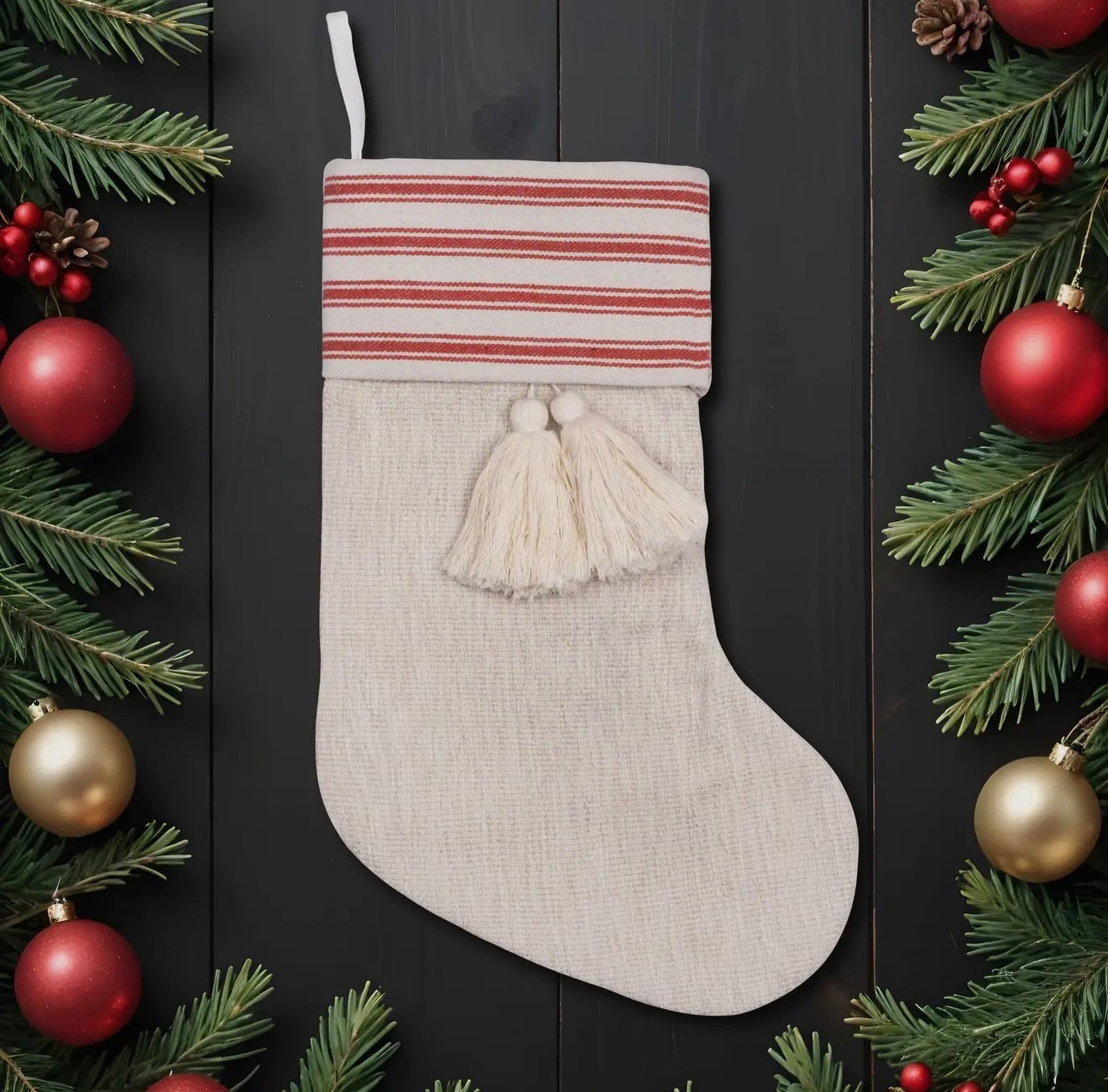 “Santa, This One’s Mine” - Embroidered Stocking