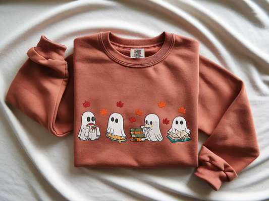"Bookish Ghosts" Crewneck 👻✨