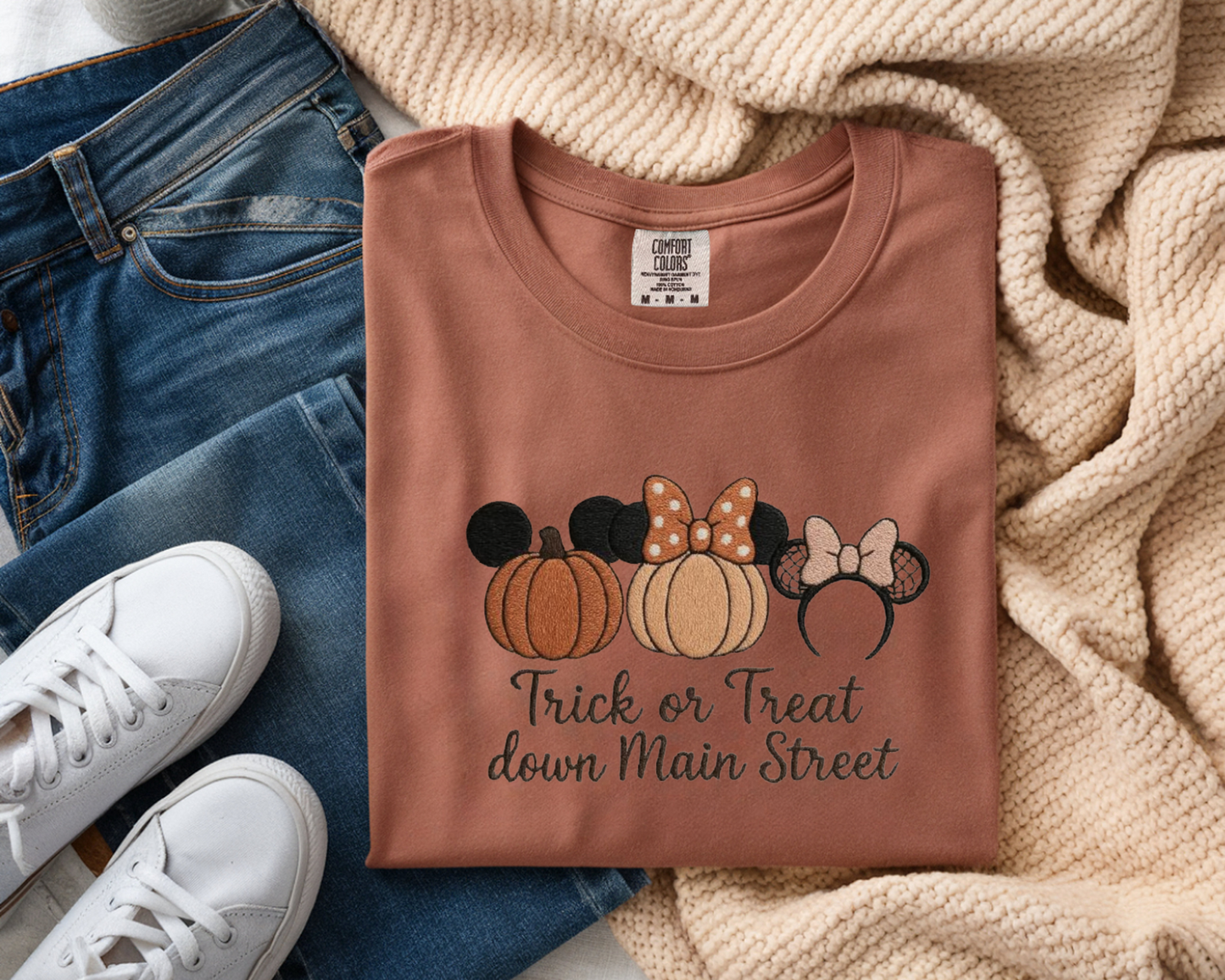 "Trick or Treat Down Main Street" Tee