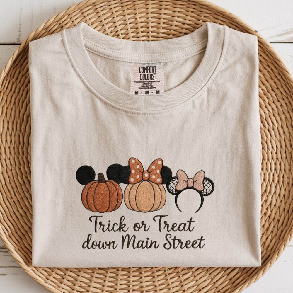"Trick or Treat Down Main Street" Tee