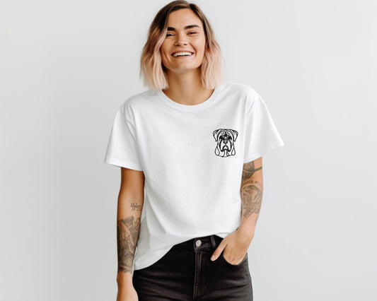 "My Dog Says Hi!" – Embroidered Tee-SQ2845644