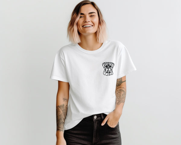 "My Dog Says Hi!" – Embroidered Tee-SQ2845644