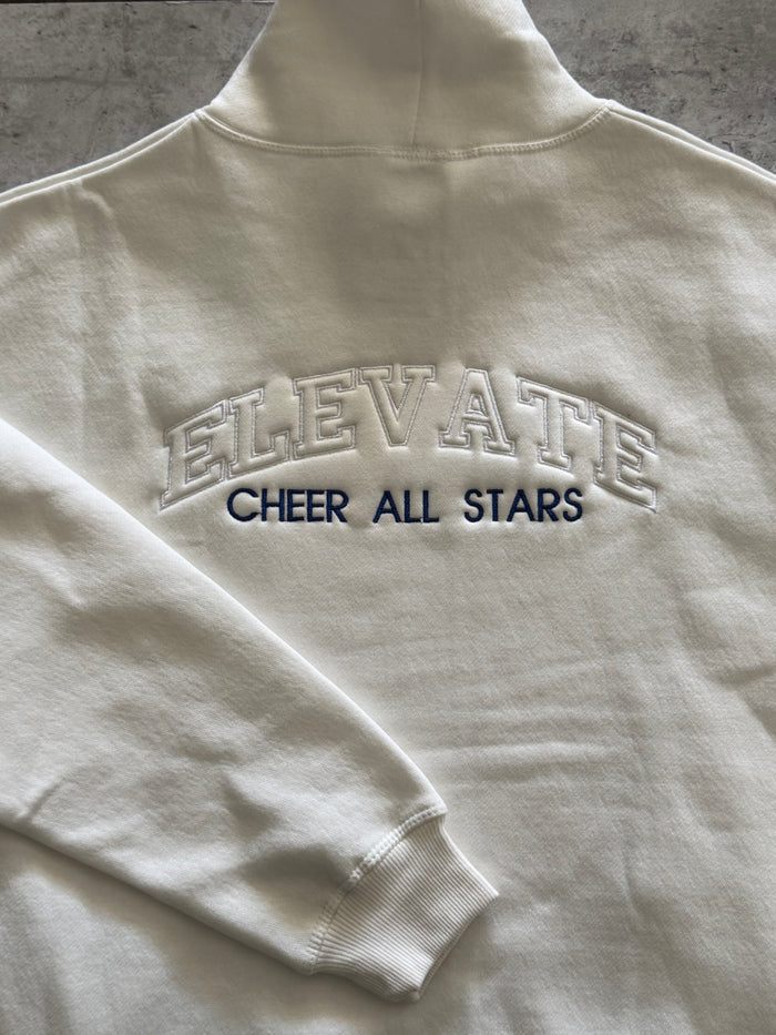 Elevate Cheer Mockneck Sweatshirt | White