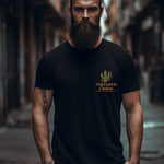 "East Coast Edition" Black Threaded Cactus Tee-SQ5010018