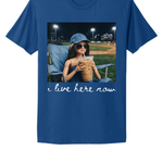 “I Live Here Now” Baseball Mom Tee