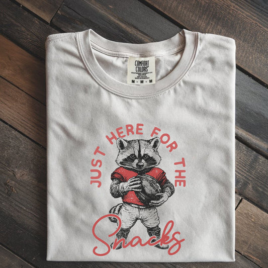 Just Here For The Snacks Adult Tee-SQ2068284