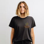 "East Coast Edition" Black Threaded Cactus Tee-SQ5010018