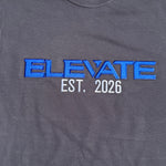 Elevate Cheer Oversized Tee - Embroidered | Blue outline