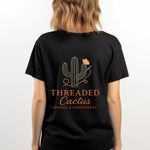 "East Coast Edition" Black Threaded Cactus Tee-SQ5010018