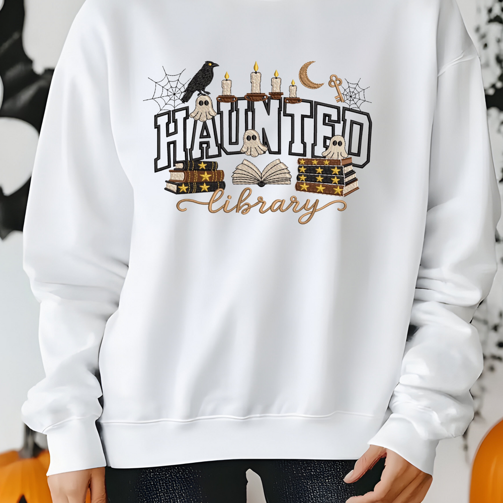 Haunted Library Crewneck