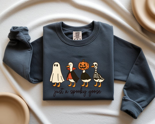 “Just a Spooky Goose.” 🦢👻🎃 - Crewneck