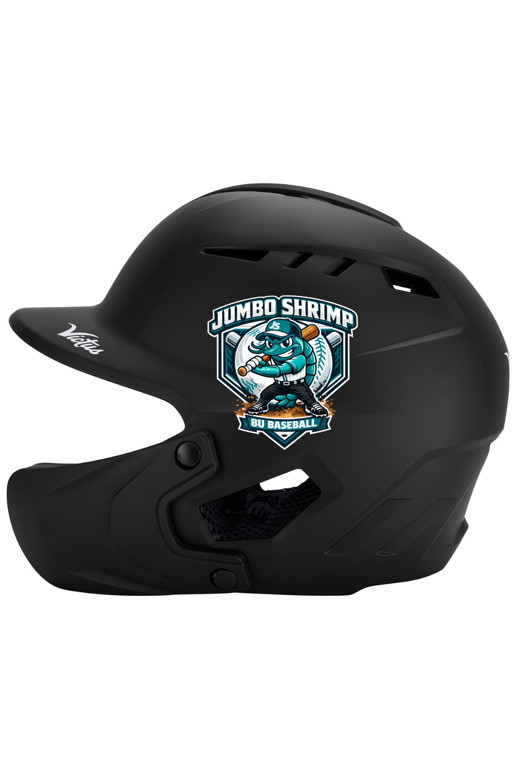 Jumbo Shrimp Helmet Decal