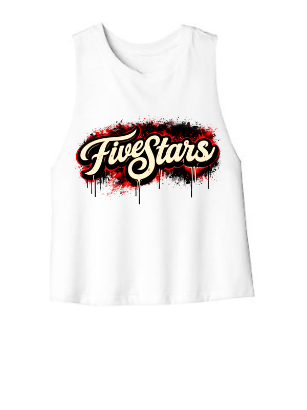 FiveStars Crop Top Racerback Tank