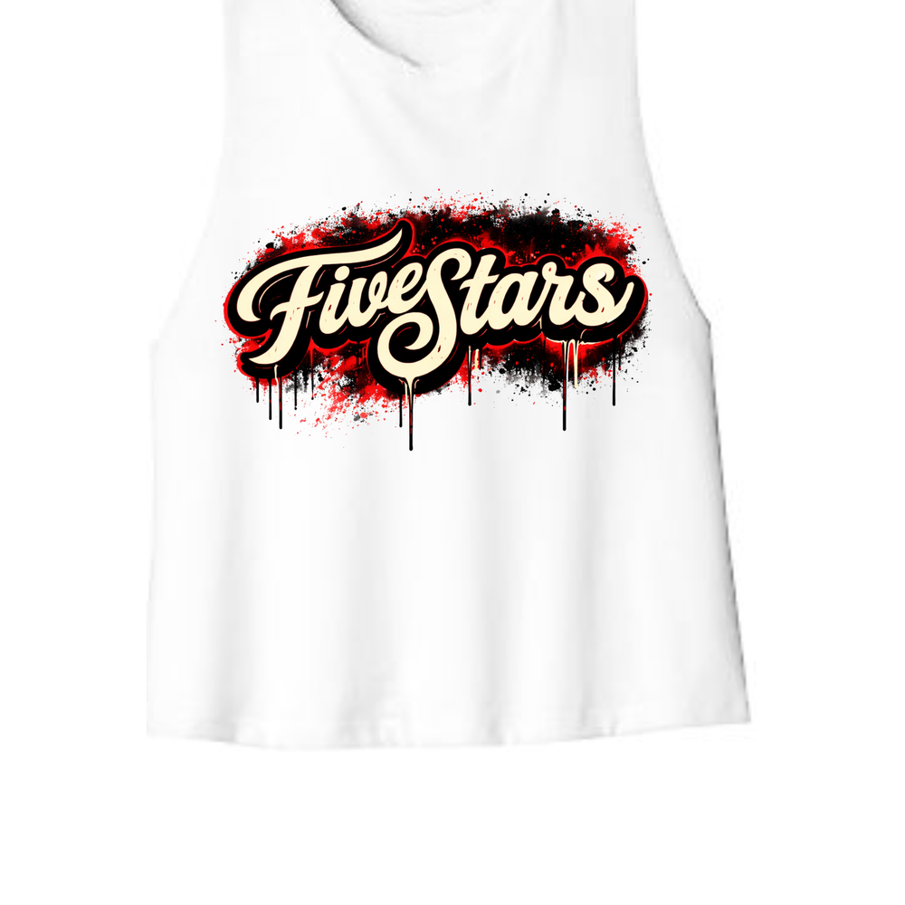 FiveStars Crop Top Racerback Tank