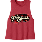 FiveStars Crop Top Racerback Tank