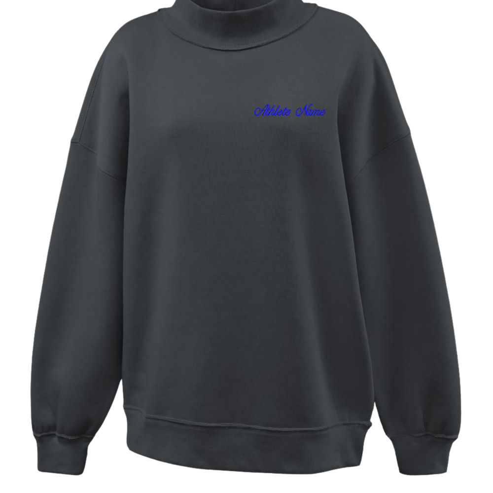 Elevate Cheer Mockneck Sweatshirt - Black