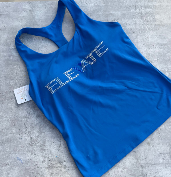 Elevate Cheer Women's Racerback Tank | Built in Sports Bra
