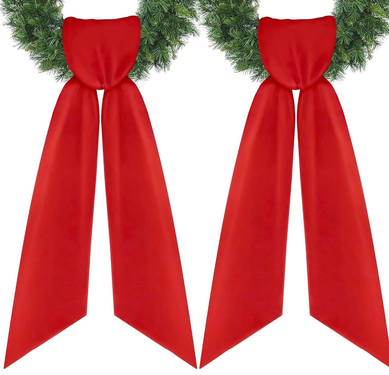 🎄 The “Bow Down to Christmas” Wreath Scarf 🎀