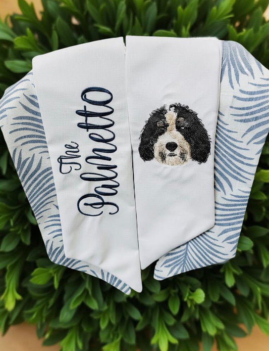 Holiday Pup Wreath Sash
