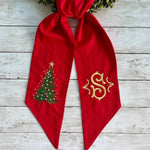 🎄 The “Bow Down to Christmas” Wreath Scarf 🎀