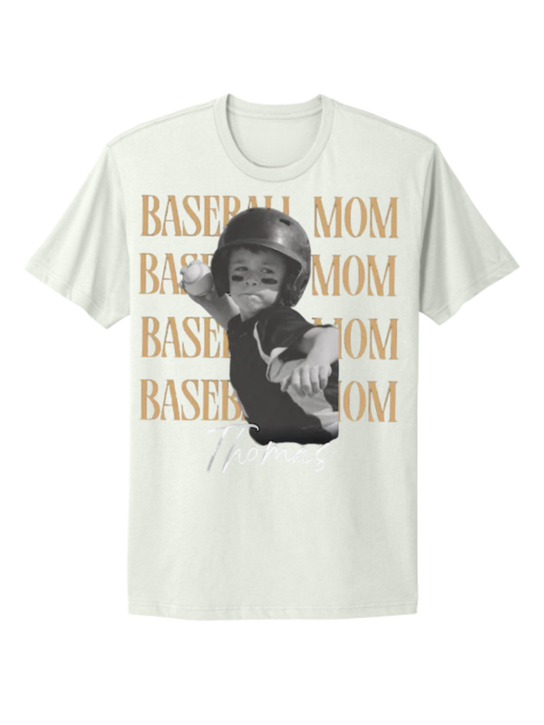 Baseball Mom (But Make It Personal) Custom Tee