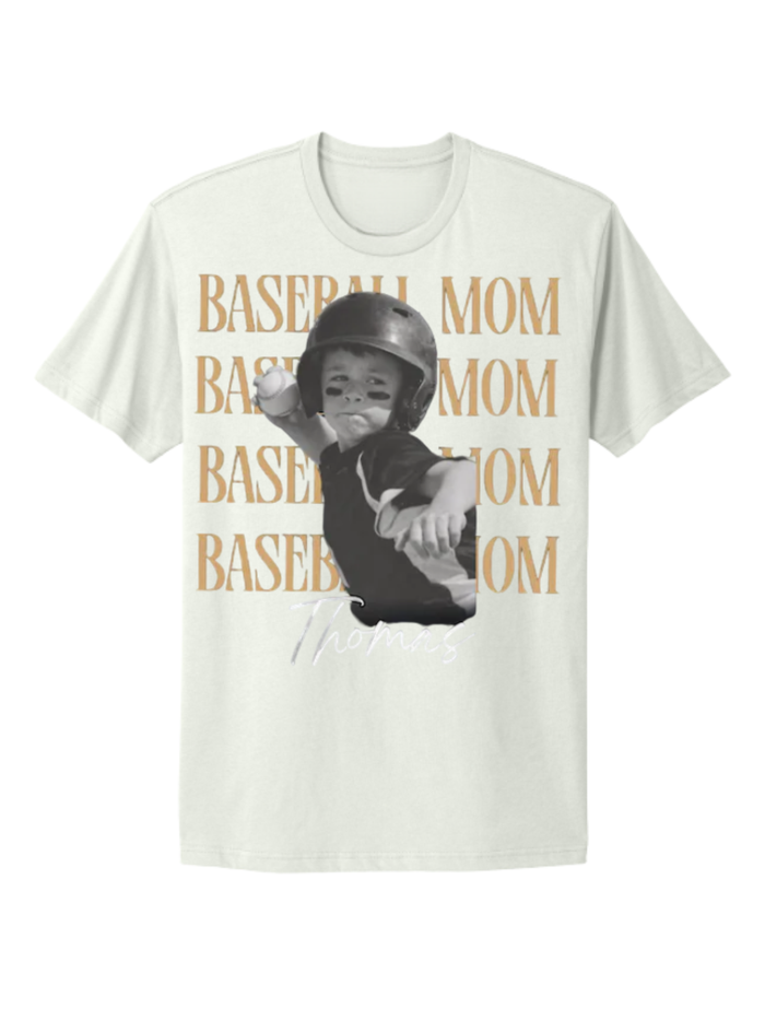 Baseball Mom (But Make It Personal) Custom Tee